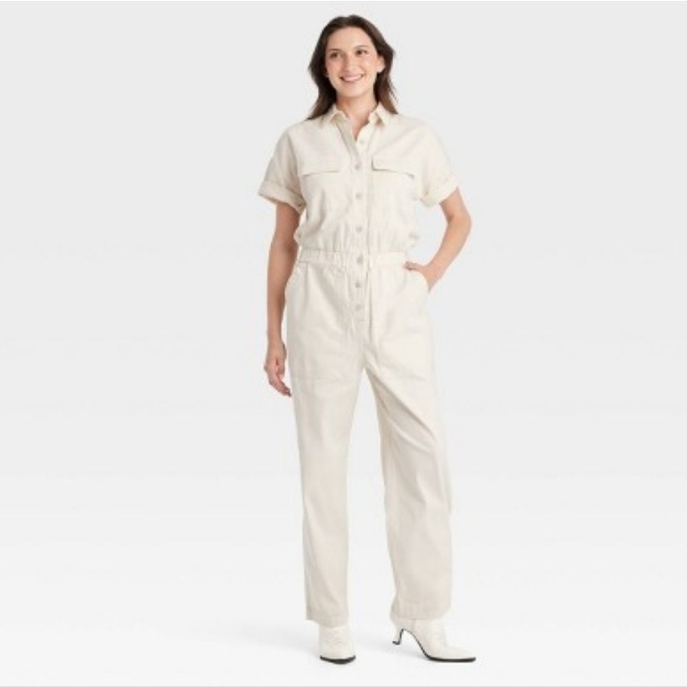 Women's Short Sleeve Boilersuit - Universal Thread - Picture 2 of 2